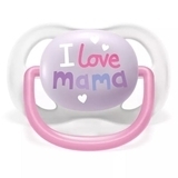 Пустушка Philips Avent Ultra Air I love для дівчинки, 0-6 місяців, 2 шт. (SCF080/02) - Pampik - 2