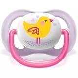 Пустушка Philips Avent Ultra Air Animal для дівчинки, 0-6 місяців, 2 шт. (SCF080/06) - Pampik - 3
