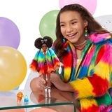 Лялька Barbie "Екстра" в райдужній накидці (GVR04) - Pampik - 5