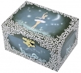 Музыкальная светящаяся шкатулка Trousselie Балерина, зеленый (S50070) - Pampik