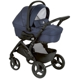 Універсальна коляска 3 в 1 Cam Dinamico UP Smart, рама чорна, темно-синій (897T/V90/990/842K) - Pampik