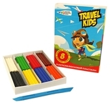 Пластилін Гама.ua Travel Kids восковий, 8 кольорів, 96 г (331009/Tk) - Pampik