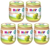 Набір органічного пюре HiPP Перше дитяче яблуко, 625 г (5 баночок по 125 г) - Pampik