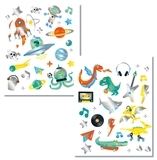 Набор тату-наклеек SES Creative Металлик, 50 наклеек (14281S) - Pampik - 2