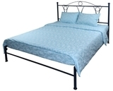 Комплект постільної білизни Руно Блакитний вензель, бязь, 215х143 см, блакитний (1.114Б_Блакитний вензель) - Pampik - 2