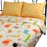 Комплект постільної білизни Руно Jungle, сатин, помаранчевий (6.137К_Jungle) - Pampik