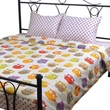 Комплект постільної білизни Руно Сови, сатин, різнобарв'я (6.137К_Сови) - Pampik