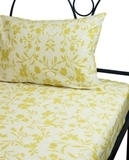 Набір постільної білизни Руно Завиток, простирадло і наволочка, сатин, 215х143 см, бежевий (12.137_завиток) - Pampik