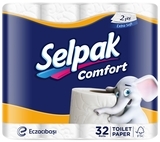 Двошаровий туалетний папір Selpak Comfort, 32 рулону