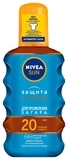 Солнцезащитное масло Nivea Защита и загар, SPF 20, 200 мл - Pampik