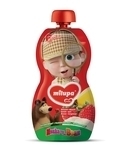 Подарунок. Фруктове пюре Milupa Pouch Банан-полуниця, 100 г - Pampik