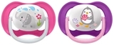 Пустушка для дівчинки Philips Avent Ultra Air Animal, 6-18 місяців, 2 шт. (SCF080/08) - Pampik - 4
