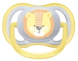 Силиконовая ортодонтическая пустышка Philips Avent Ultra Air "Animal", 0-6 мес., голубой с желтым, 2 шт. (SCF085/01) - Pampik - 3