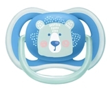 Силіконова ортодонтична пустушка Philips Avent Ultra Air "Animal", 6-18 міс., блакитний, 2 шт. (SCF085/03) - Pampik - 3