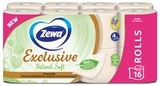 Папір туалетний Zewa Exclusive Natural Soft, чотиришаровий, 16 рулонів - Pampik - 2