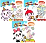 Набір розмальовок: Малюшарики. Водяні розмальовки. Пандочка, Друзі, Барашик. - Pampik