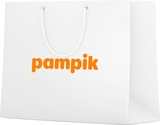 Подарунковий пакет Pampik, 49х35х17см, білий - Pampik