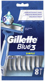 Бритва Gillette Blue Simple 3, 8 шт. - Pampik