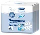 Пелюшки гігієнічні Білосніжка Компактні, 60х40 см, 30 шт. - Pampik