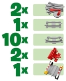 Конструктор LEGO DUPLO Town Рейки, 23 деталі (10882) - Pampik - 5