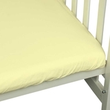 Простирадло Руно, трикотаж, на резинці, 120х60 см, молочний (918.38_Молочний) - Pampik