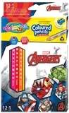 Карандаши цветные Colorino Avengers, с точилкой, 13 цветов, 12 шт. (91390PTR) - Pampik