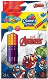 Карандаши цветные Colorino Duo Avengers, двусторонние, с точилкой, 24 цвета, 12 шт. (91406PTR) - Pampik