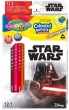Карандаши цветные Colorino Star Wars, с точилкой, 13 цветов, 12 шт. (89458PTR) - Pampik