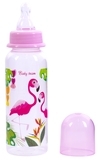 Пляшка із силіконовою соскою Baby Team, 250 мл, рожевий (1410) - Pampik - 2