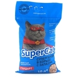 Деревний наповнювач Super Cat Стандарт, для котячого туалету, 3 кг