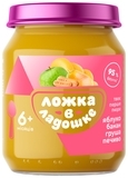 Пюре Ложка в ладошке Яблоко-Банан-Груша с печеньем, 180 г - Pampik