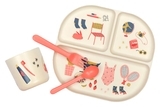 Набор посуды Ekobo Bambino Kids Dinner Set Coral, коралловый (88410) - Pampik
