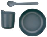 Набор посуды Ekobo Bambino Baby Feeding Set - Storm, темно-серый (71739) - Pampik