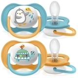 Пустушка Philips Avent Ultra Air Animal для хлопчика, 6-18 місяців, 2 шт. (SCF080/07) - Pampik