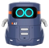 Умный робот AT-Robot, с сенсорным управлением и обучающими карточками, украинский, фиолетовый (AT002-02-UKR) - Pampik