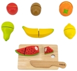 Іграшкові продукти Viga Toys Нарізані фрукти з дерева (44539) - Pampik