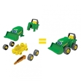 Ігровий набір-конструктор John Deere Kids Трактор з ковшем і причепом (47209) - Pampik - 2