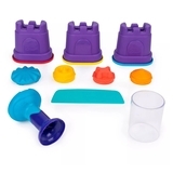 Набір піску для дитячої творчості Kinetic Sand Райдужний мікс, червоний, жовтий, синій, 383 г (71402B) - Pampik - 3