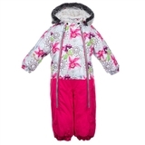 Дитячий комбінезон Huppa DEVON 2, білий з принтом / фуксія, розмір 92 (81520) - Pampik