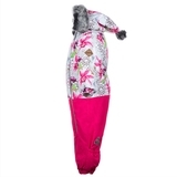 Детский комбинезон Huppa DEVON 2, белый с принтом/фуксия , размер 86 (81520) - Pampik - 2