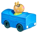 Міні-машинка Peppa Pig Педро в шкільному автобусі, синій (F2524) - Pampik