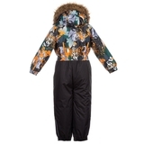 Дитячий комбінезон Huppa WILLY, помаранчевий з принтом / чорний, розмір 98 (82822) - Pampik