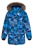 Куртка для мальчиков Huppa VESPER, р.110, темно-синий с принтом (17480030-92586-110) - Pampik