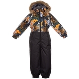 Дитячий комбінезон Huppa WILLY, помаранчевий з принтом / чорний, розмір 116 (82822) - Pampik