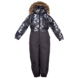 Дитячий комбінезон Huppa WILLY, темно-сірий з принтом / темно-сірий, розмір 104 (82818) - Pampik