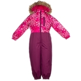 Дитячий комбінезон Huppa WILLY, фуксія з принтом / бордовий, розмір 92 (82063) - Pampik