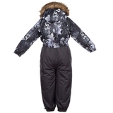 Дитячий комбінезон Huppa WILLY, темно-сірий з принтом / темно-сірий, розмір 104 (82818) - Pampik - 3