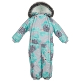 Детский комбинезон Huppa REGGIE 1, мята с принтом, размер 92 (83226) - Pampik