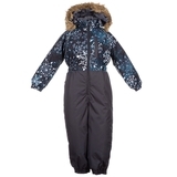 Дитячий комбінезон Huppa WILLY, темно-синій з принтом / темно-сірий, розмір 116 (82086) - Pampik