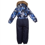 Детский комбинезон Huppa WILLY, тёмно-синий с принтом/тёмно-синий , размер 92 (82886) - Pampik - 3